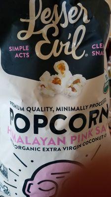 Coconut popcorn. Healthy  carbs