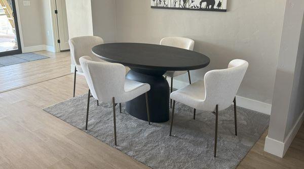 Perth Oval Dining Table and Kristen chairs