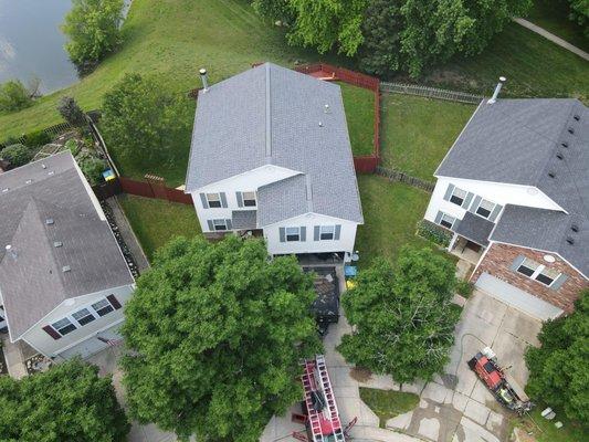 A gorgeous house re roof near Indianapolis.