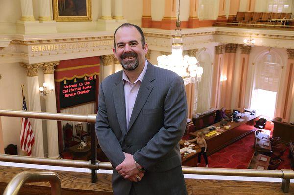 Taking care of my clients at the California State Capitol Building.