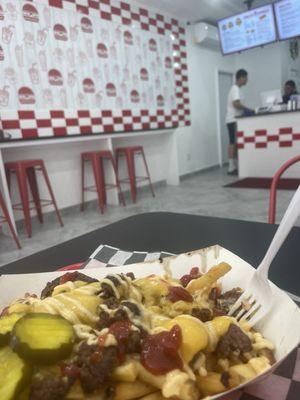 Loaded beef fries