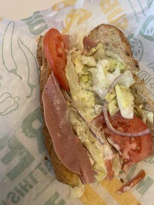 Coldcut sandwitch footlong