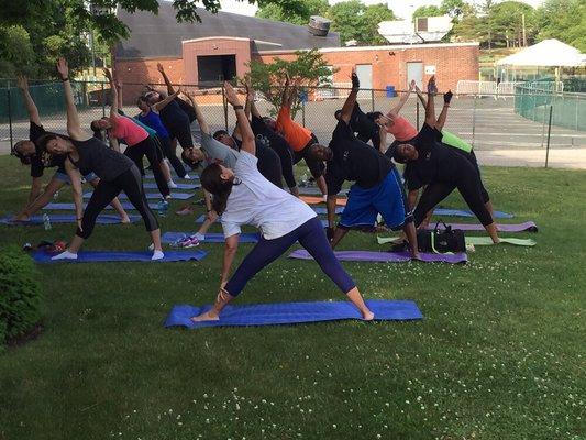 Personal Training Program!! Doing some Yoga with the crew!