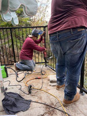 custom made fence installation