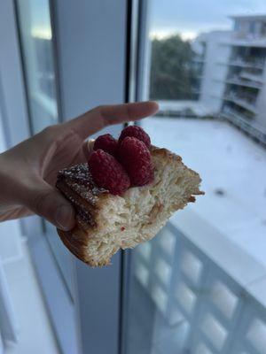 Raspberry danish cross section