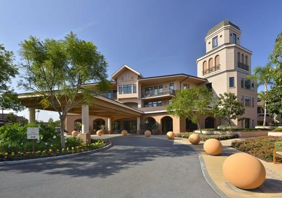 Walnut Village entrance featuring iconic tower