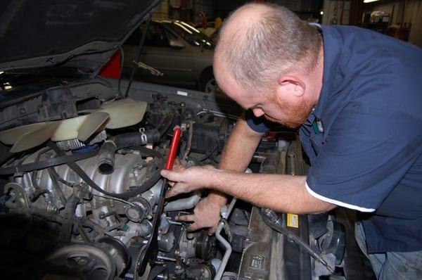 Our technicians complete over 100 hours of continuous training per year to stay current on today's state of the art automobile.