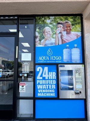 24 Hr Water Vending Machine for your water needs all day, everyday