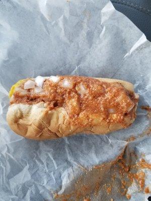 Hot dog with "everything"