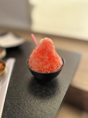 Watermelon snow cone