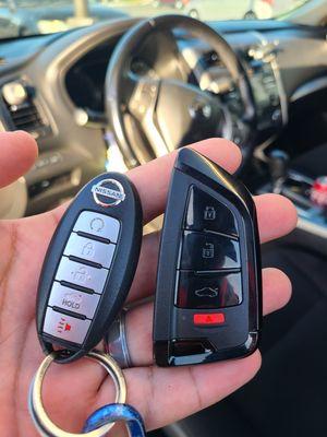 Nissan Key Upgrade to a All Black Knife Style Proximity Key.