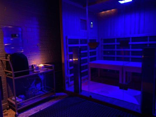 Infrared and soothing color light therapy. Enjoy the healthiest infrared sauna in the world.