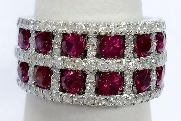 Ruby and diamond anniversary ring!