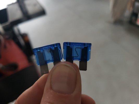 Blown/failed fuse