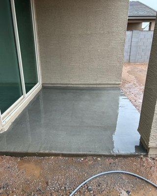 Back deck pressure washing