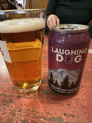 Mountain Hound huckleberry cream ale