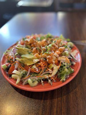 Buffalo (cauliflower) Salad. Prettiest dish I've eaten in a long time.