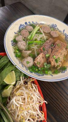 Beef rib pho