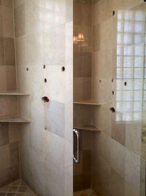 Marble shower