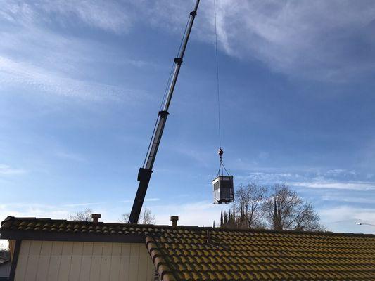 Another residential crane lift!