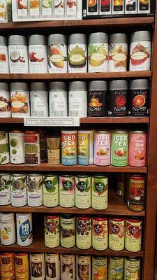 The tea selection.