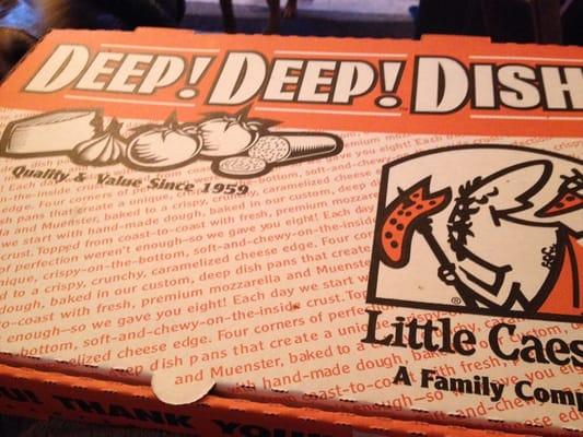 I didn't know they did deep dish.