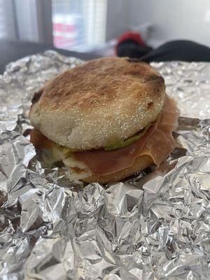 Blinker Deluxe (I'm not a good photographer... yet) but trust this a top tier breakfast sandwich.