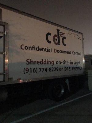 The photo is of the Mobile Shredding truck. Thank you cdc!