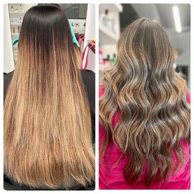 highlights and balayage