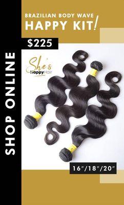 She's Happy Hair is #AlwaysOpen & #AlwaysInStock 
 www.ShesHappyHair.com