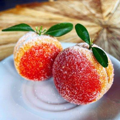 Peach cookies (filled with condensed milk and dried apricots)  IG: @fooddeclassified