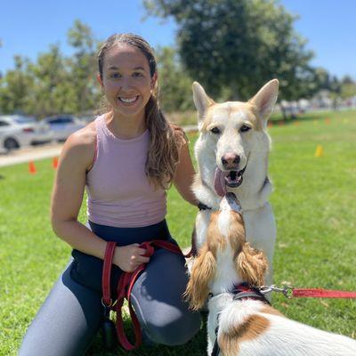 Community Dog Training classes regulars  Jessica and James!