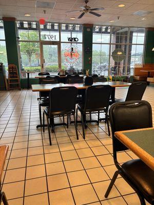 Seating at Bagel Station