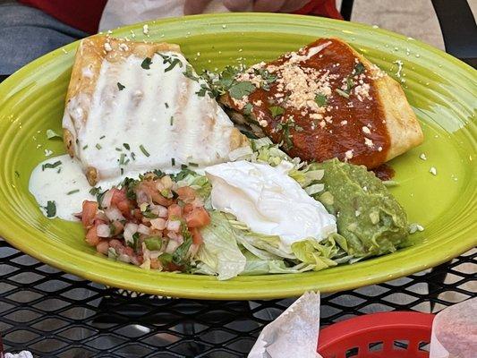 Chimichanga Poblana Fresh and flavorful-not deep fried