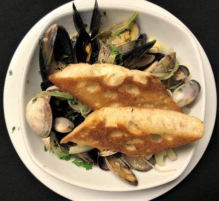 Penn Cove Mussels + Manilla Clams