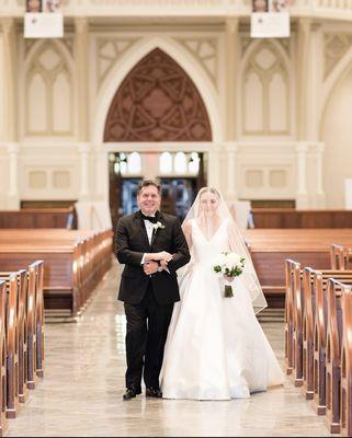 Another gorgeous bride and her gleaming father.