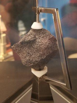 One of Ohio's three Moon rocks: this 4oz specimen is piece #37 from what was originally a 34oz lunar basalt returned by Apollo 11.