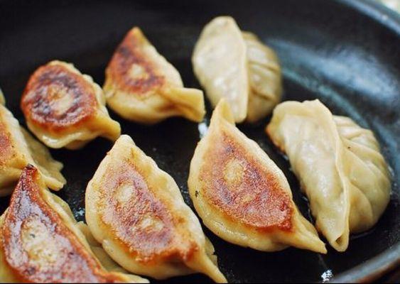 Shrimp gyoza available at our deli menu