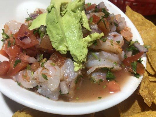 Shrimp Ceviche.