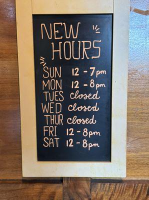 Our Hours