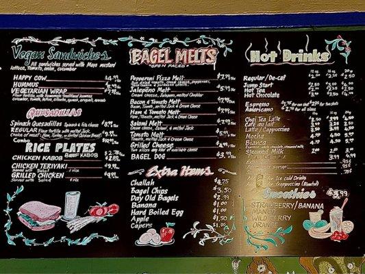 Menu part 2 (cash prices)