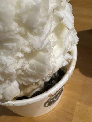 Lime honey shaved ice cream