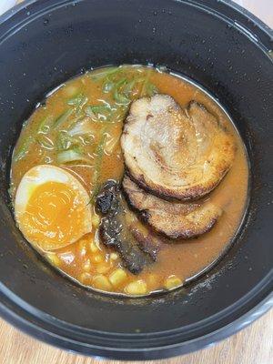 R1. Tonkotsu Ramen with spicy miso broth