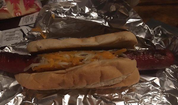 Jumbo Hot Dog w/ cheese