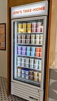 Ice cream fridge.