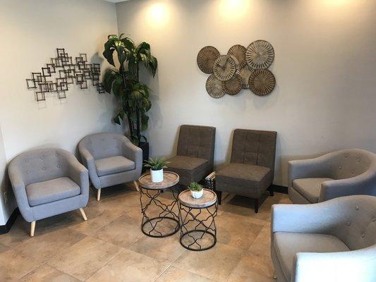 Patient reception area