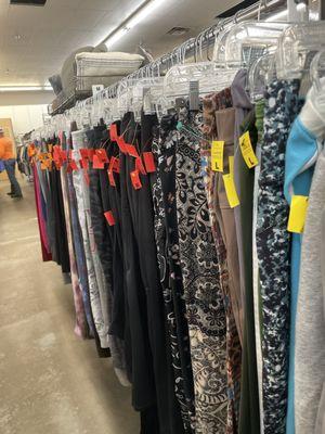 Woman pants section