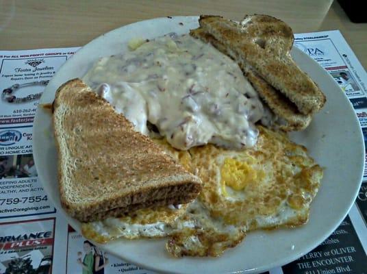 Cream chipped beef special