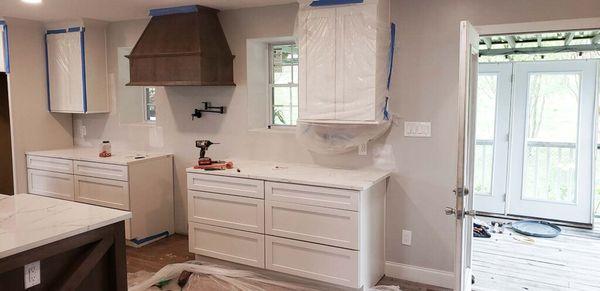 Kitchen renovation in progress