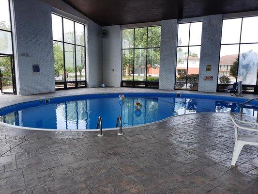 Indoor swimming pool.